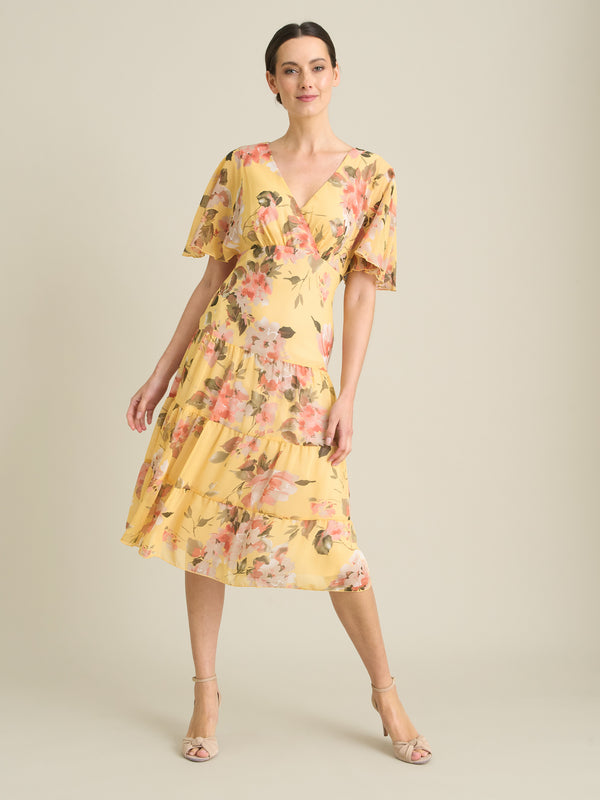 Agatha Floral Chiffon Dress