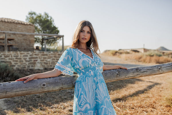 Piti Cuiti Shell Long Dress