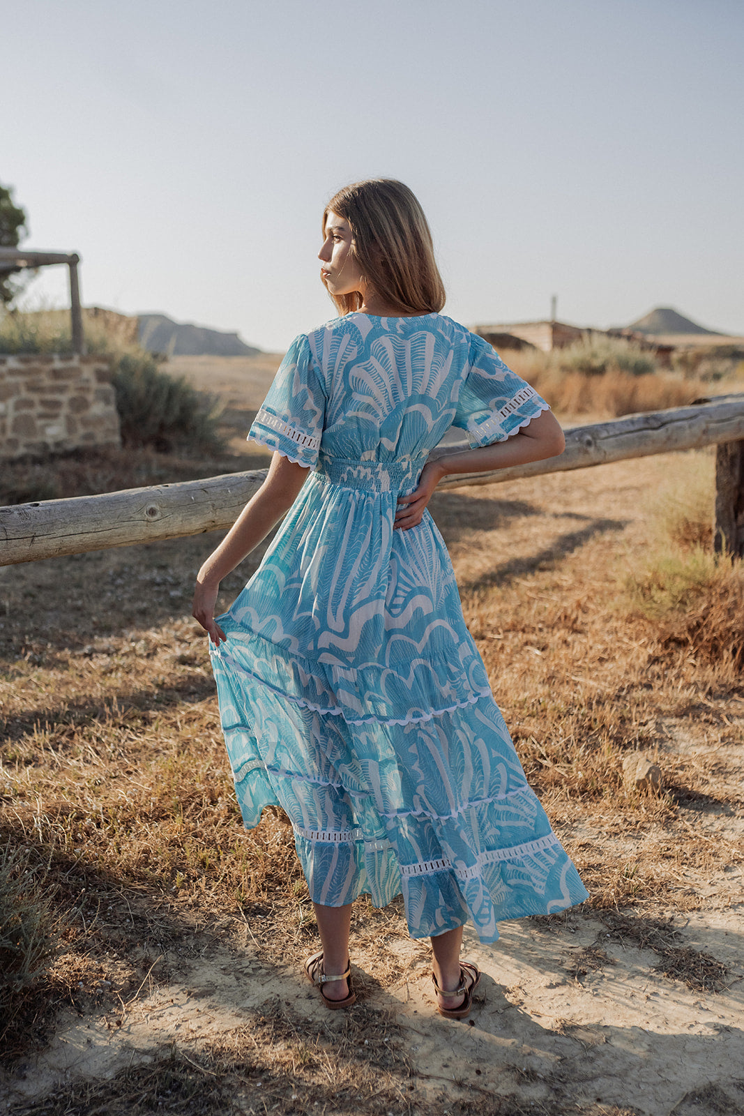 Piti Cuiti Shell Long Dress – Gina Bacconi