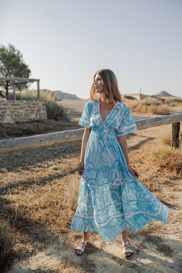 Piti Cuiti Shell Long Dress