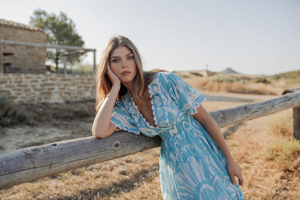 Piti Cuiti Shell Long Dress