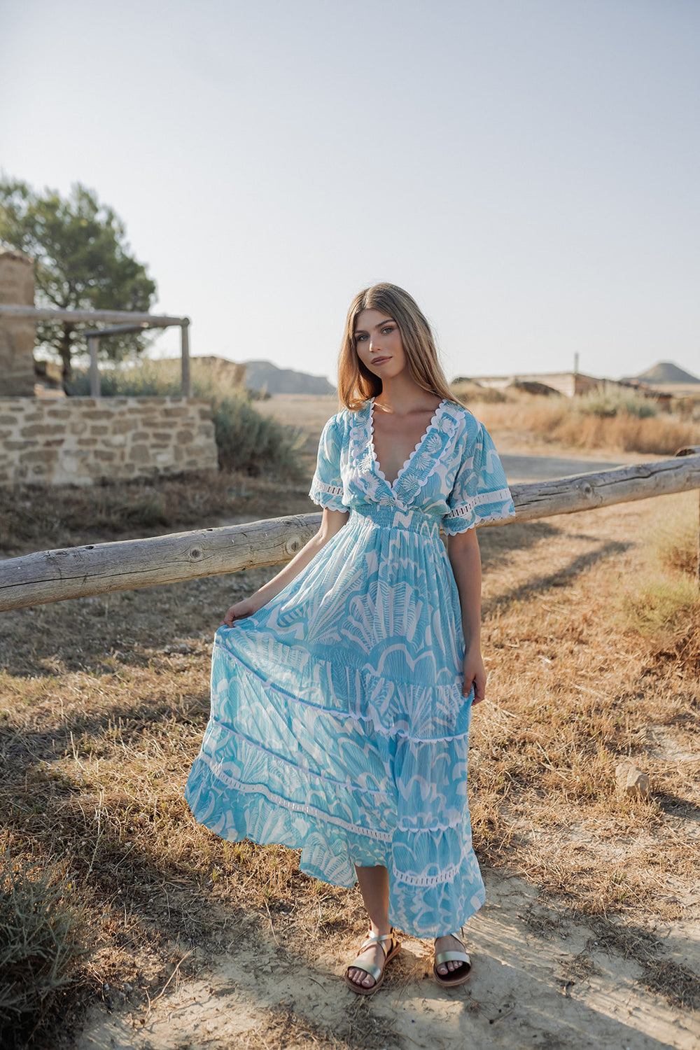 Piti Cuiti Shell Long Dress
