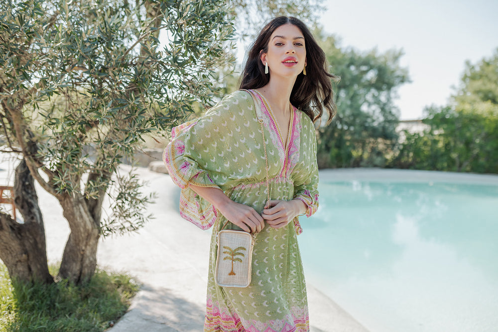 Piti Cuiti Curacao Green Long Dress