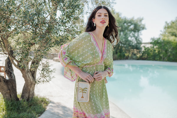 Piti Cuiti Curacao Green Long Dress