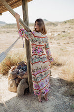 Piti Cuiti Grasse Aqua Long Dress