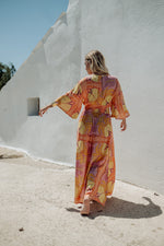 Piti Cuiti Marrakech Orange Long Dress