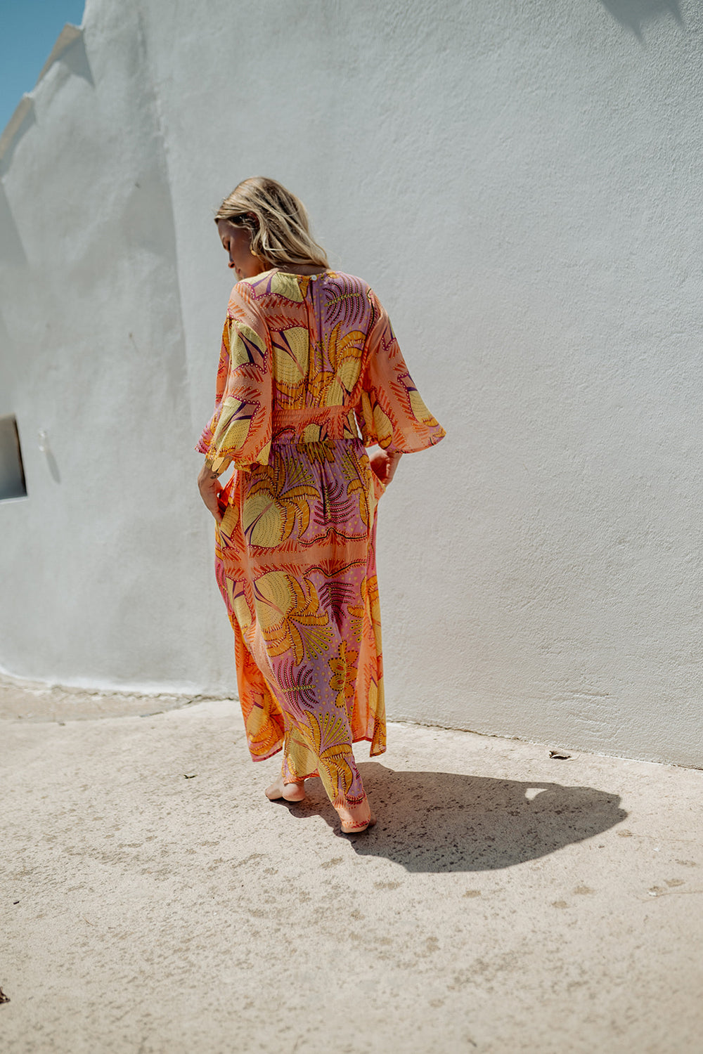 Piti Cuiti Marrakech Orange Long Dress