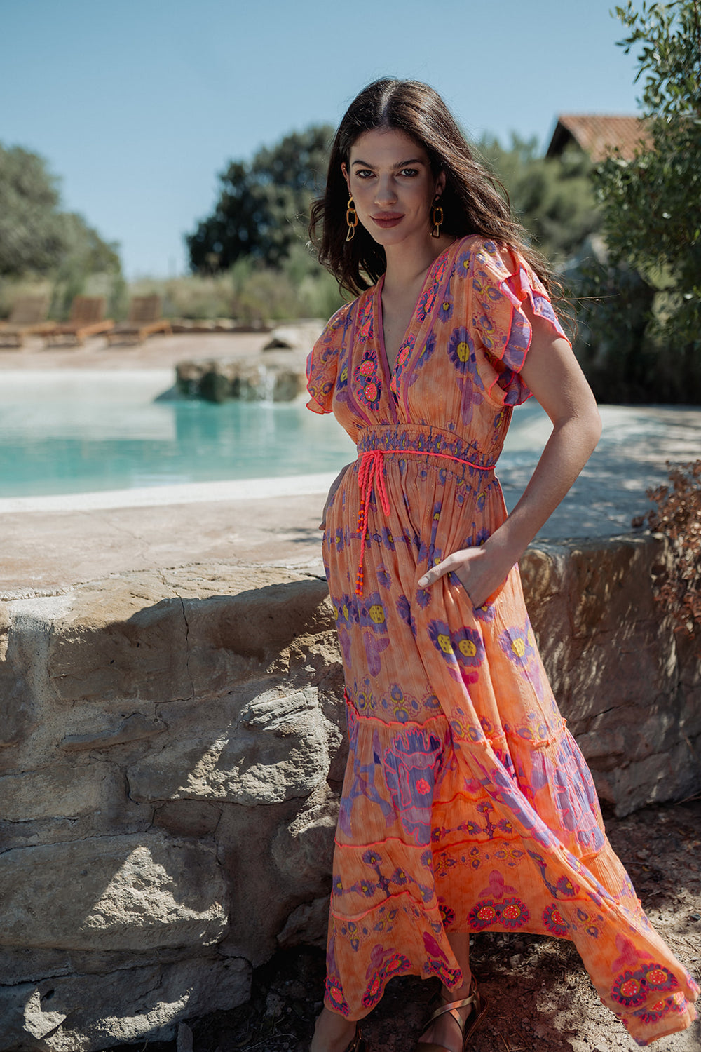Piti Cuiti Elba Long Dress
