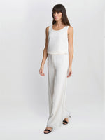 Chiffon Layered Trouser With Slits