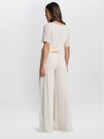 Chiffon Layered Trouser With Slits