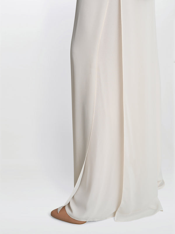 Chiffon Layered Trouser With Slits