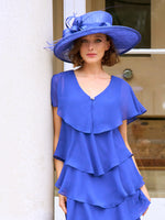 Rebecca Midi Tiered Dress With Shoulder Trim