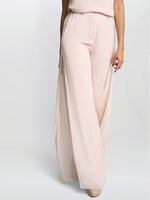 Chiffon Layered Trouser With Slits