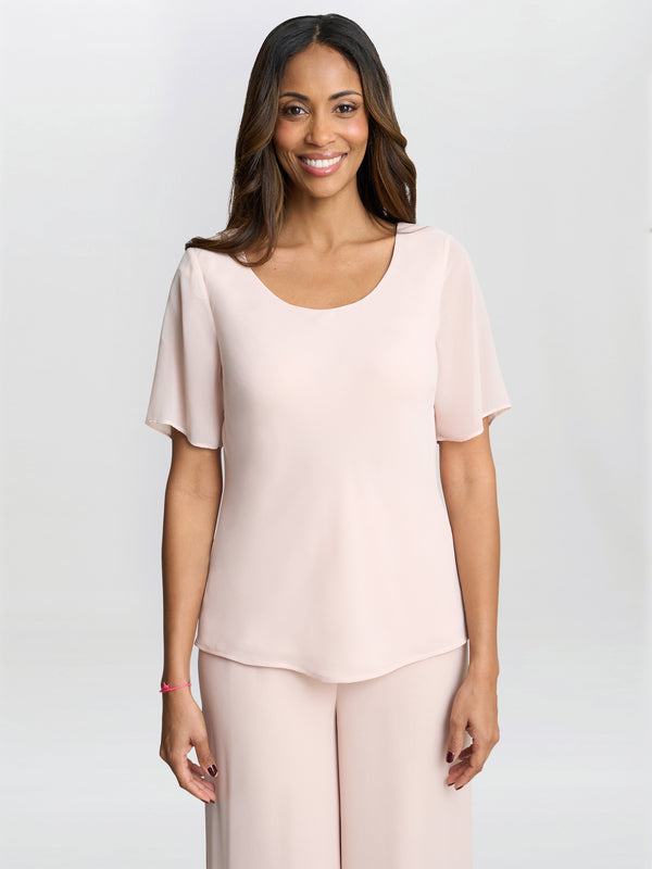 Triple Layer Chiffon Top