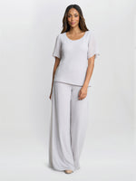 Chiffon Layered Trouser With Slits