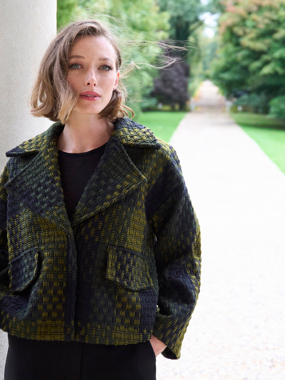 Vered Textured Check Jacket