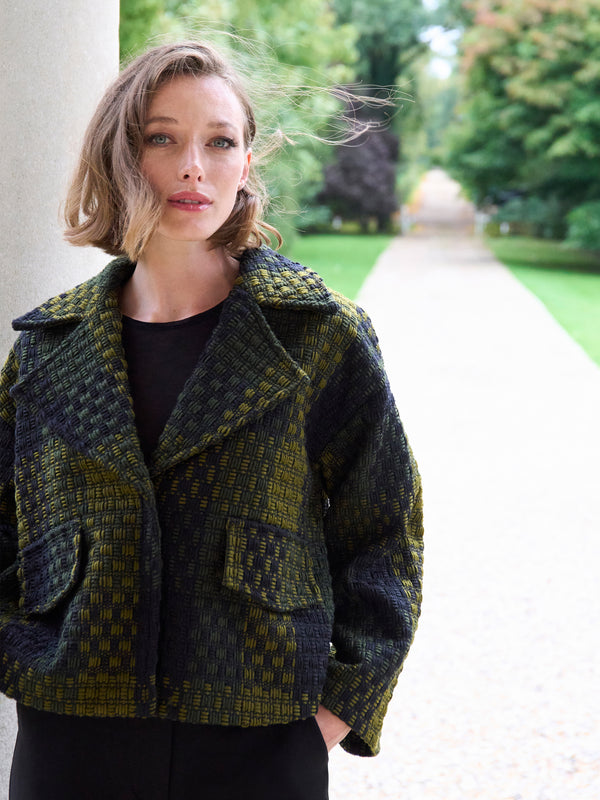 Vered Textured Check Jacket