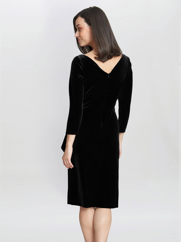 Zoe Velvet Wrap Dress