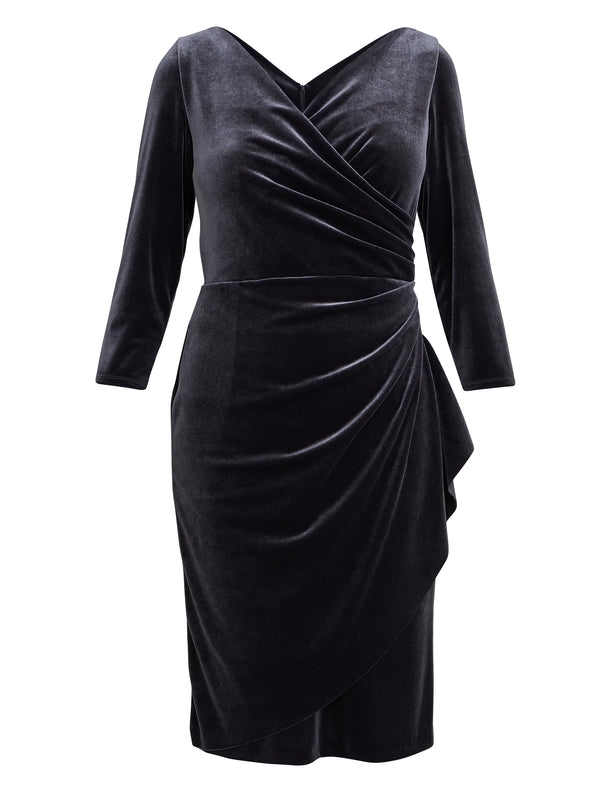 Zoe Velvet Wrap Dress