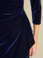 Zoe Velvet Wrap Dress
