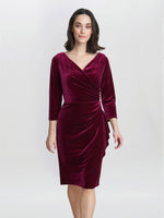 Zoe Velvet Wrap Dress