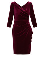 Zoe Velvet Wrap Dress