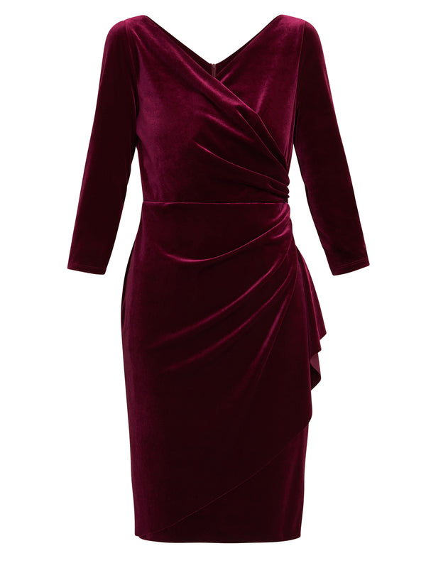 Zoe Velvet Wrap Dress