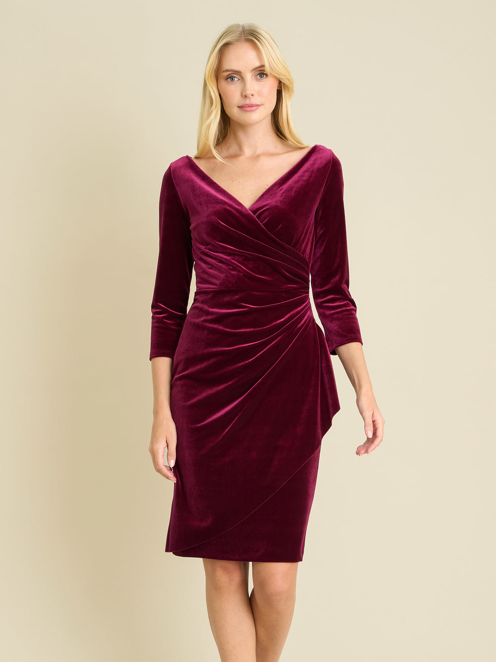 Zoe Velvet Wrap Dress