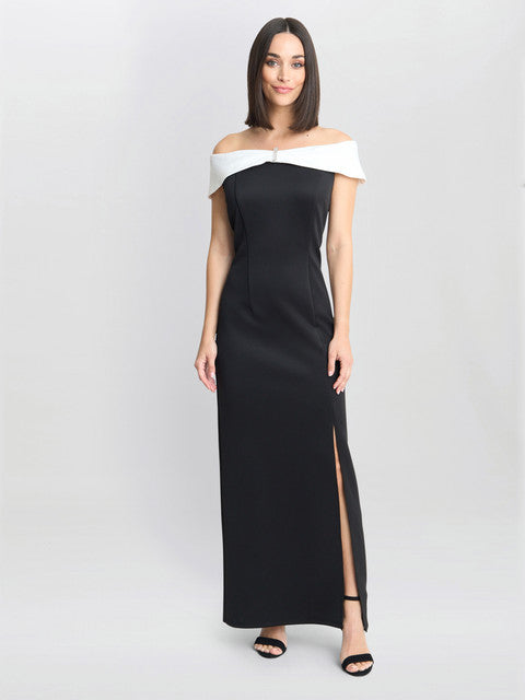 Sadie Off The Shoulder Maxi Dress With Trim