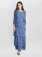 Colette Jacket And Asymmetric Tiered Dress