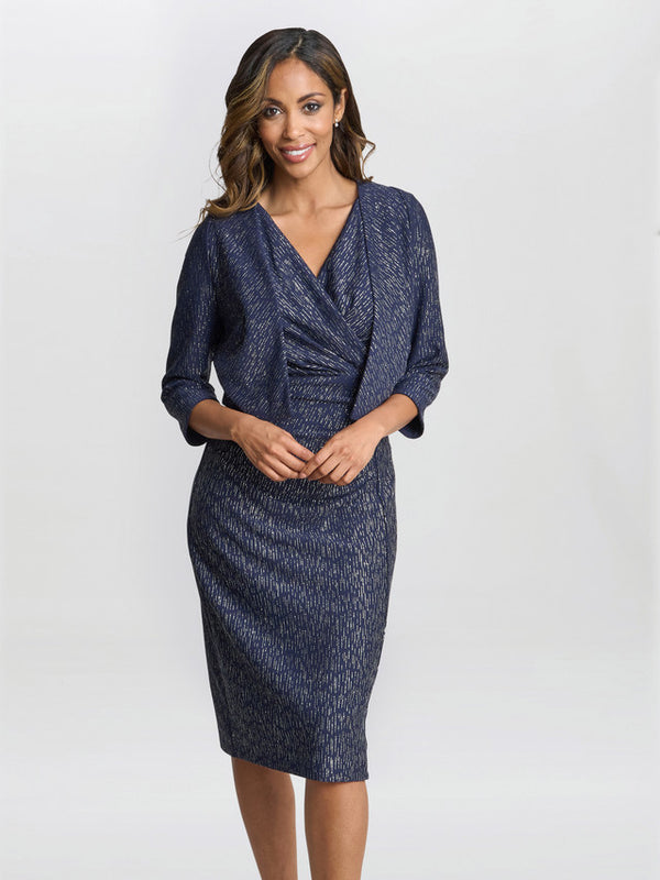 Miriam V-Neck Dress And Jacket Set