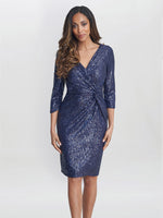 Amanda Knot Front Sequin Dress