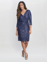 Amanda Knot Front Sequin Dress