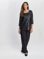 Flora Sequin Tunic Blouse