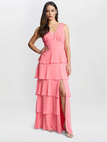 Lucielle Sleevless Tiered Maxi Dress