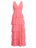 Lucielle Sleevless Tiered Maxi Dress