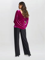 Merna Draped Velvet Top