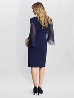 Ryder Jersey And Chiffon Wrap Dress