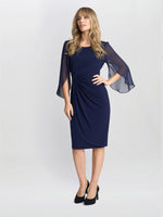 Ryder Jersey And Chiffon Wrap Dress