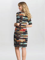 Rene Stripe Print Layered Dress