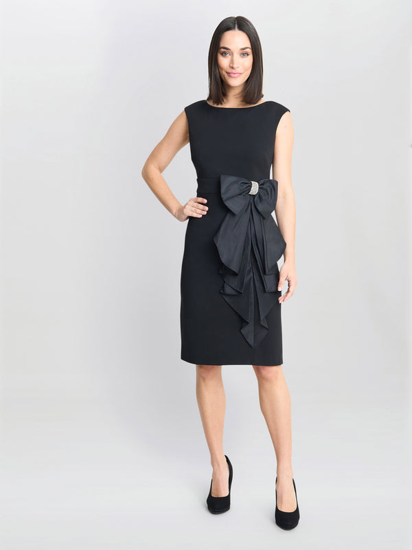 Arabella Crepe Taffeta Combo Dress