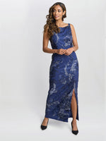 Blake Floral Sequin Ankle Length Dress