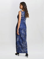 Blake Floral Sequin Ankle Length Dress