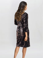 Arianne Sequin Velvet Dress