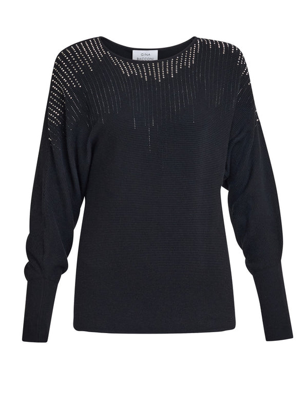 Goldy Batwing Diamante Jumper