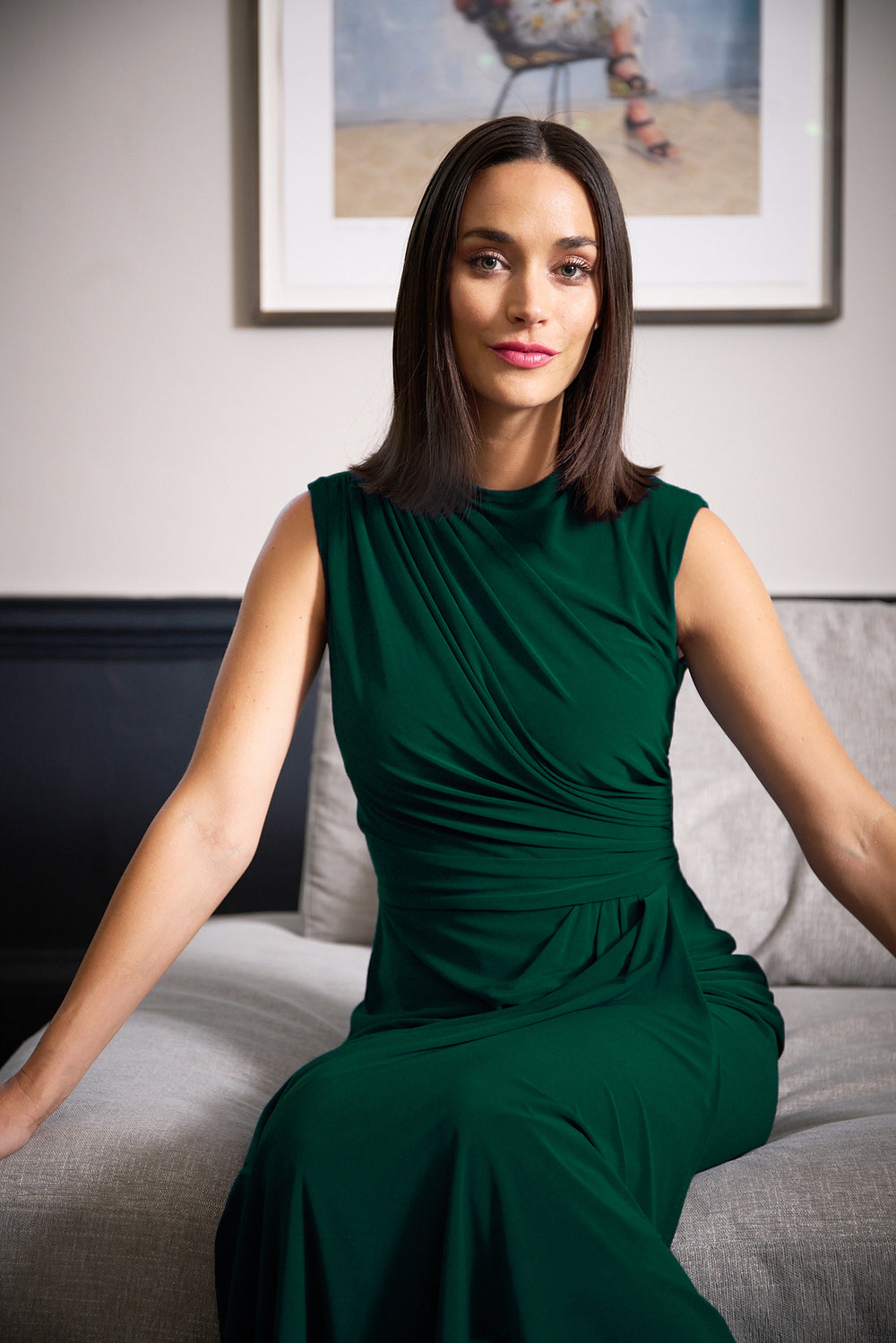 Rosemarie Grecian Jersey Maxi Dress