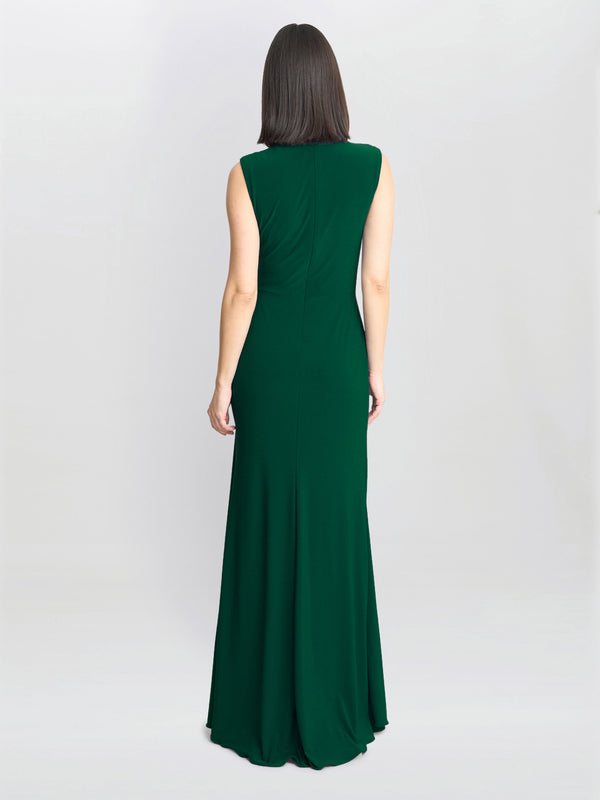 Rosemarie Grecian Jersey Maxi Dress