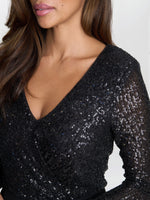 Allegra Sequin Crepe Jumpsuit