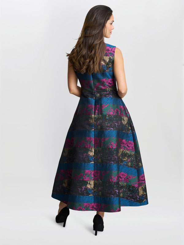 Jerri Jacquard Full Skirt Dress