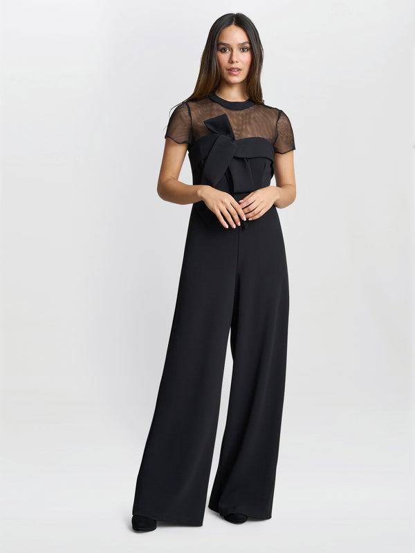 Charlene Black Structured Jumpsuit